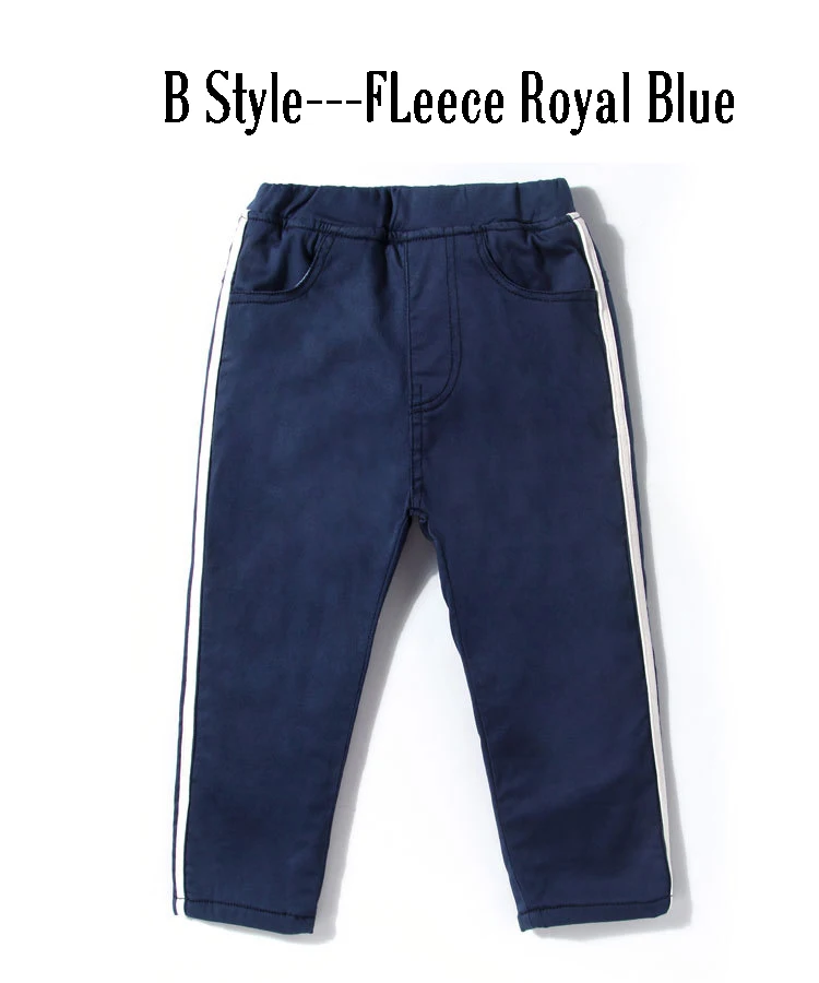 Kindstraum/ г. Новые плотные повседневные штаны для мальчиков хлопковые детские теплые штаны-шаровары однотонная детская модная школьная верхняя одежда, брюки MC1019 - Цвет: Blue B