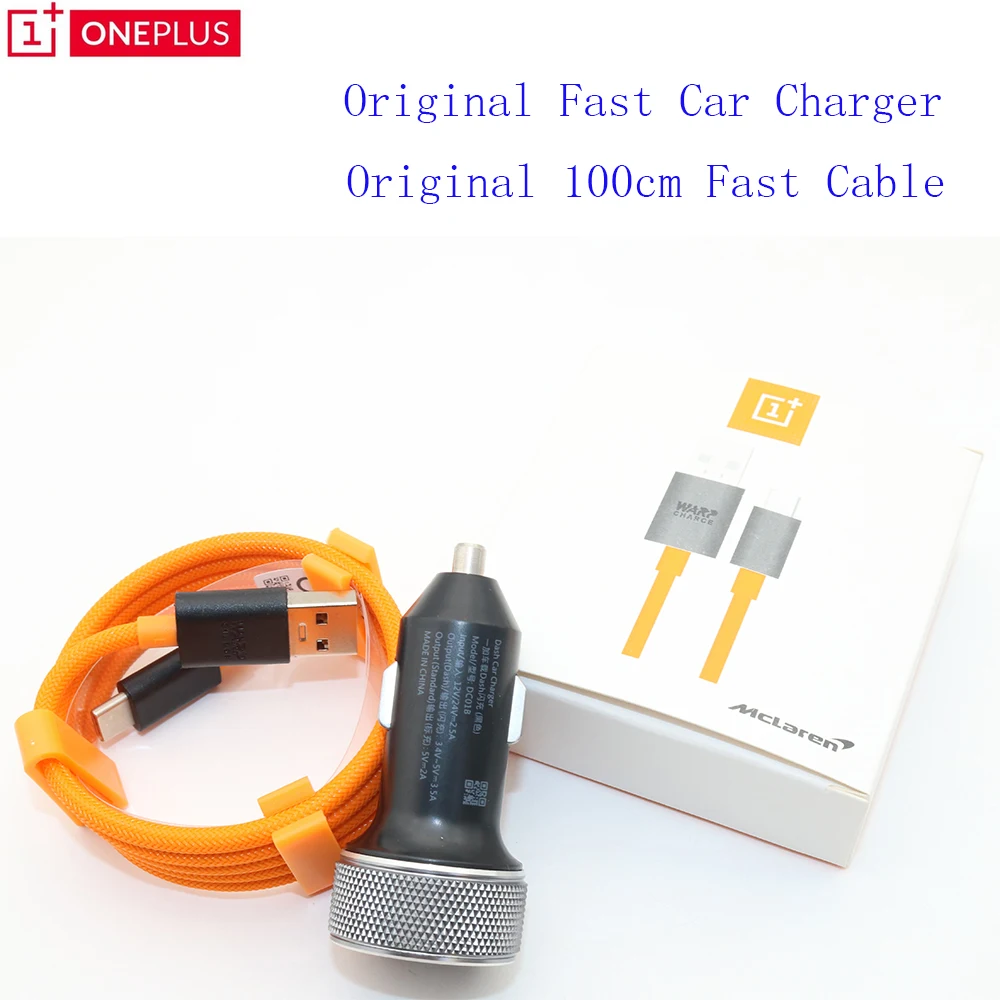 

Original Oneplus 7 Dash Car Charger Adapter & USB 3.1 Quick Charge Data Type C Dash Cable For Oneplus 7 6T 6 5T 5 3T 3 2