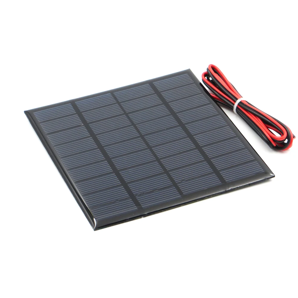 9 в 2 Вт удлинительная Проводная солнечная панель из поликристаллического кремния DIY зарядное устройство маленькая мини солнечная батарея кабель игрушка 9 в вольт Вт 2 Вт