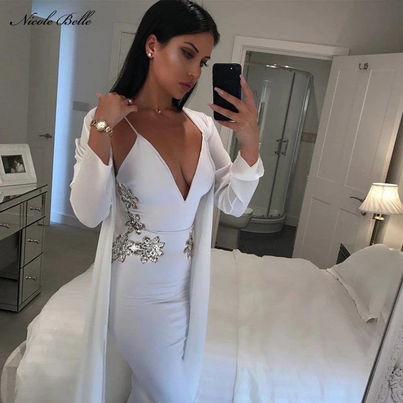 Nicole Belle 2019 Delle Donne Eleganti Di Modo Sexy Bianco