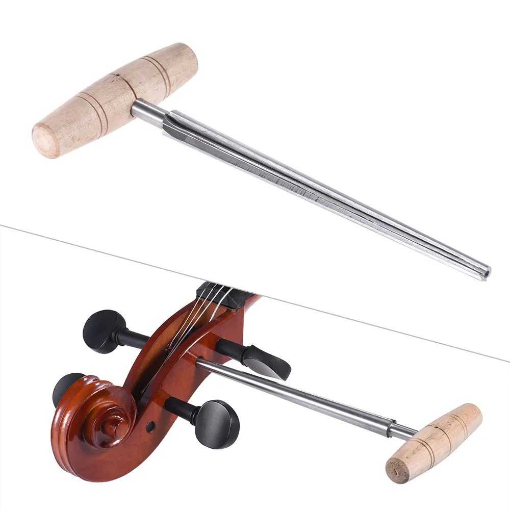 

Cello Peg Hole Reamer Shave 1:28 Taper with Wood Handle for 3/4 4/4 Cello Luthier Tool