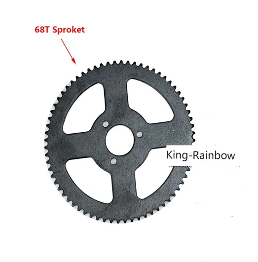 Мини Мото 47cc 49cc система привода 25H 138 звенья петли цепи с коробкой передач и задней звездочкой подходят Мини Мото карманный велосипед - Цвет: 68T Sproket