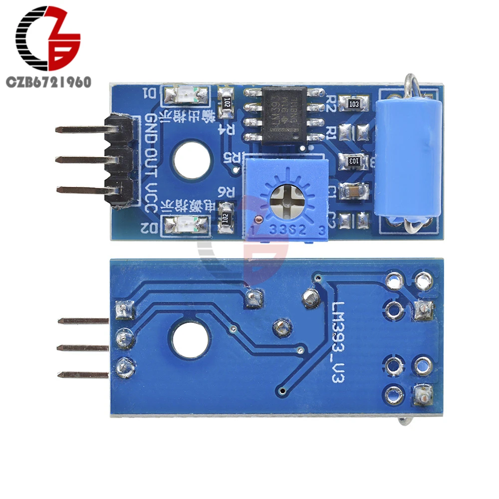 LM393 мини датчики наклона ракурса модуль управления DC 3,3 V 5V датчик наклона обнаружения сигнала ртутный переключатель для Arduino Raspberry