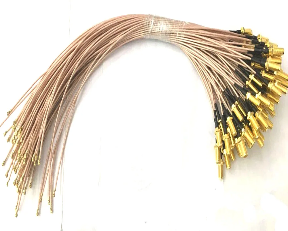 100 шт. 15 см SMA Jack Female to uFL/u. FL/IPX/ipex РЧ коаксиальный адаптер в сборе RG178 Pigtail кабель|sma