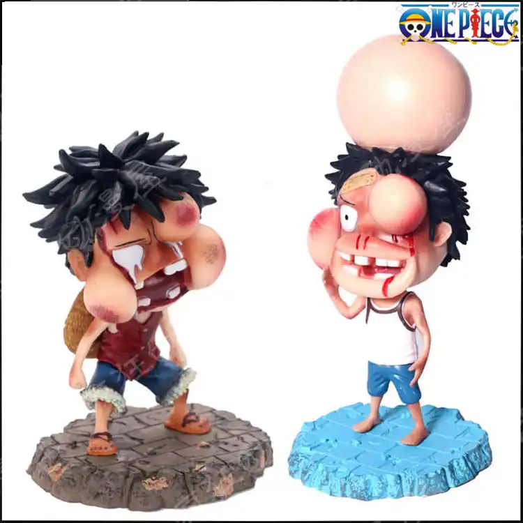 アニメワンピースモンキー D ルフィ腫れ顔版 Pvcアクションフィギュア玩具モデルt30 Action Figures Aliexpress