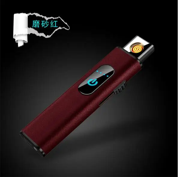 Ультра тонкий mini usb электрическая зарядка Зажигалка Вольфрам нагрева провода Зажигалка металлическая зажигалка длинные полосы портативный для пода