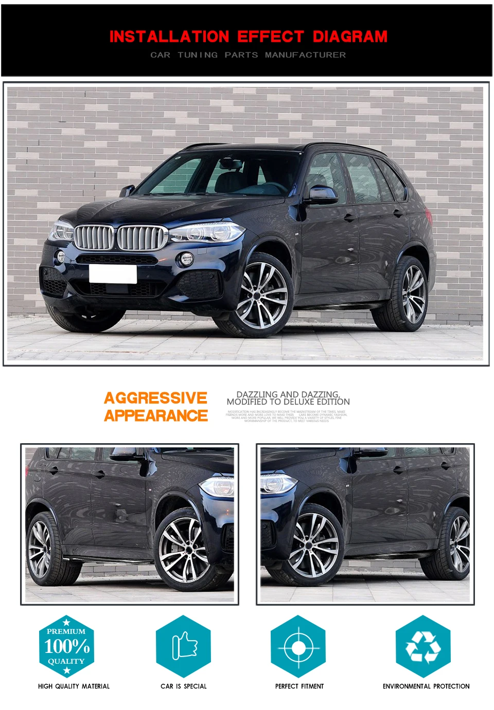 Для X5 карбоновый бампер юбки для BMW F15 X5 F85 X5 M авто гоночный автомобиль Стайлинг боковая юбка бодикит