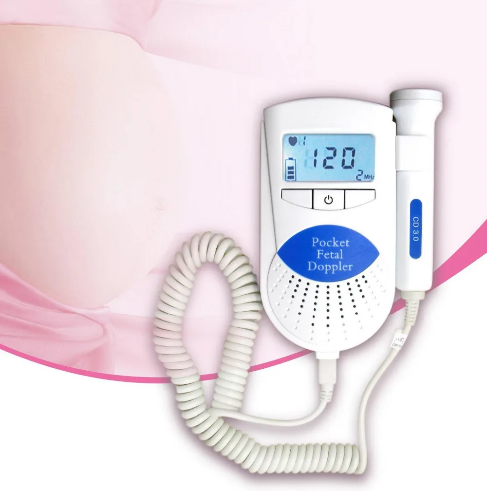 

Sonoline B Pocket Fetal Doppler 3MHz Probe LCD Baby Prenatal Vascular Heart Monitor CE Contec Home Use FHR Built-in Speaker FDA