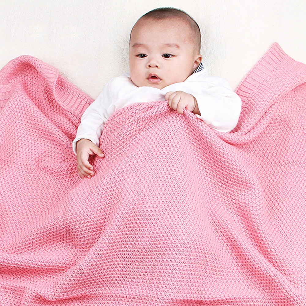 

Baby Blanket Knitted Newborn Swaddle Wrap Blankets Super Soft Toddler Infant Bedding Quilt For Bed Sofa Basket Stroller Blankets