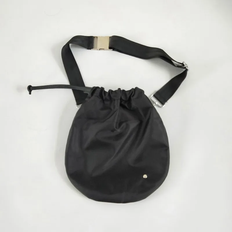 Новинка, женская сумка через плечо, нейлоновая, водонепроницаемая, на завязках, на талии, сумка в простом стиле, для студентов, уличная, нагрудная Сумка, Черная - Цвет: black