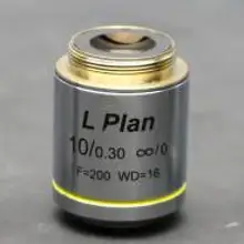 Большое рабочее расстояние LPL металлургический микроскоп Бесконечность план цель 10X