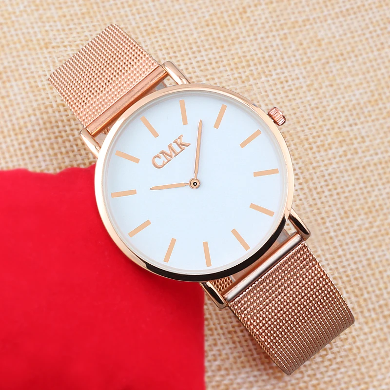 

Brand CMK New Leisure Men Women Watches Luxury Simple Ultra-thin Design Casual Sports Quartz Watch Clock Lovers Wristwatches