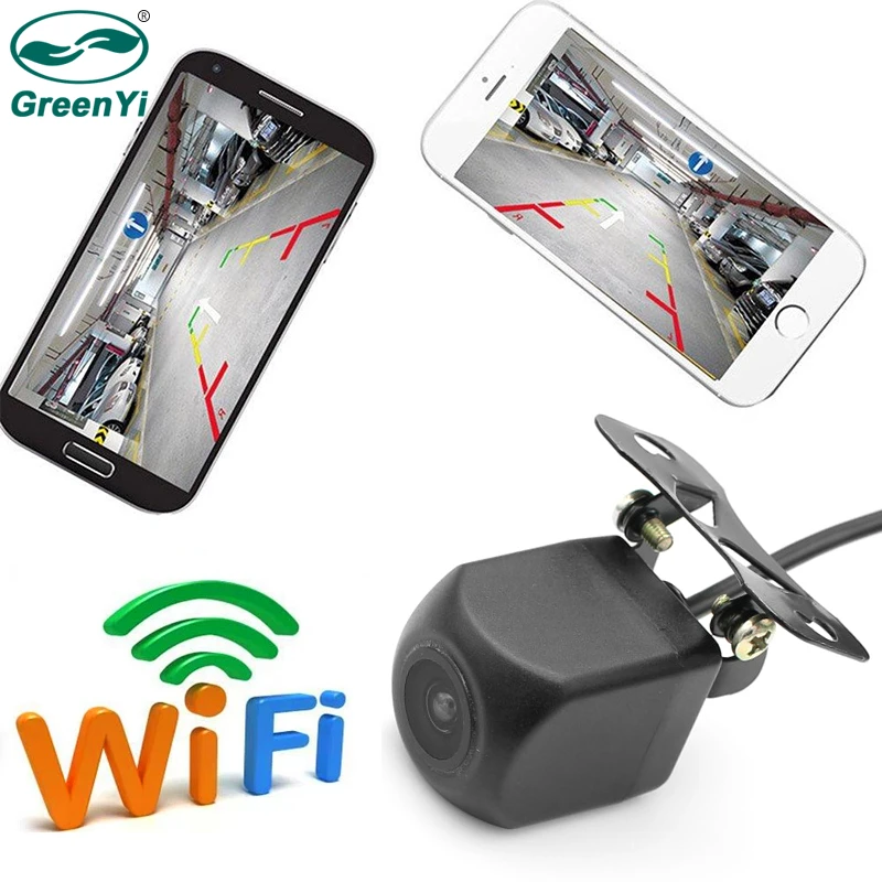 GreenYi Mini WiFi Car Back Up Camera Waterproof Rear View Camera Easy