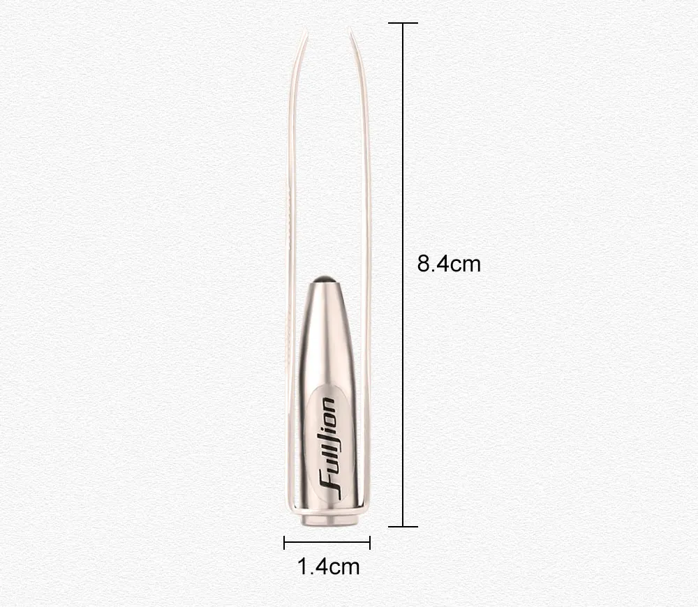 Fulljion 1 шт. светодиодный светильник пинцет для бровей ресницы средства для удаления волос Нержавеющая сталь зажим антистатические зажимы для ресниц Пинцет