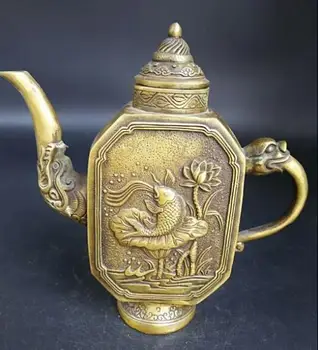 

China exquisite bronze sculpture of the Tang Dynasty ladies pot
