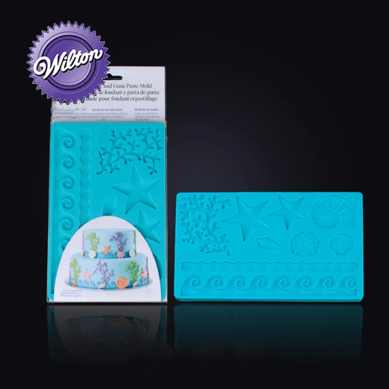 

Wilton Silicone Sea Life Fondant and Gum Paste Mold - Cake Decorating Supplies Candy Cake Chocolate Decorating Tools Moulds