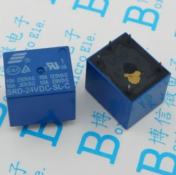 

5pcs SRD-24VDC-SL-C 24VDC 10A 250 VAC Power relay PCB Type T73-24V 5 feet SRD-24VDC-SL-C 10A 125V New and original Free shipping
