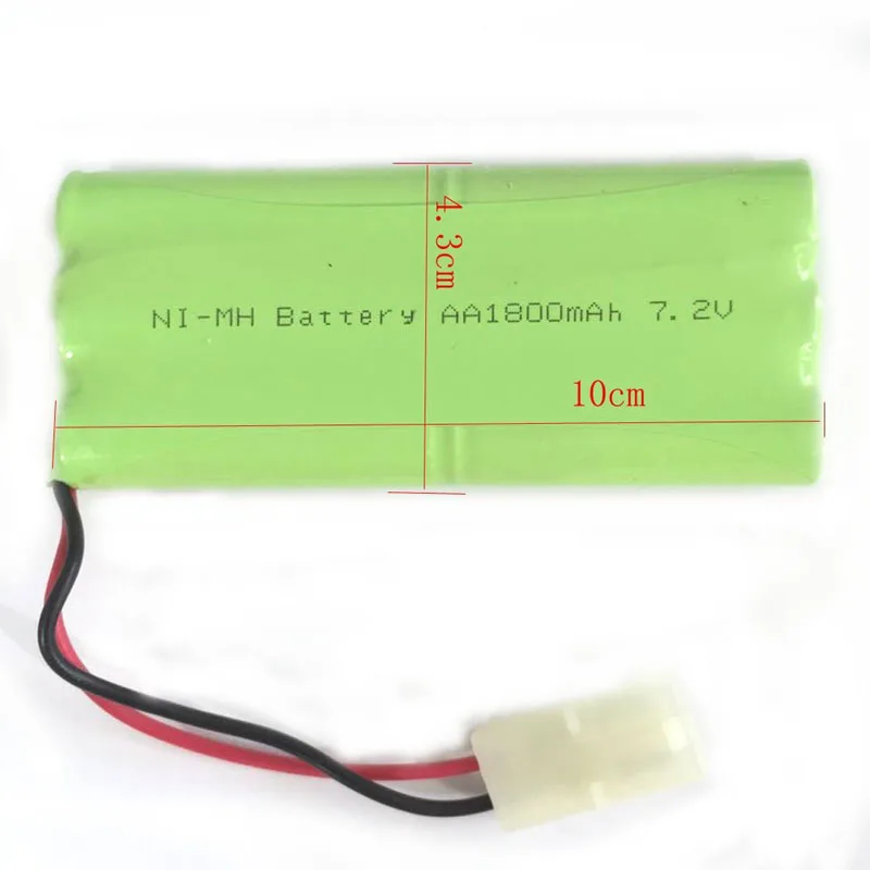 Аккумуляторы удлиненные. Ni-MH 7.2V 1800 Mah RC. Разъем Tamiya ket-2p.