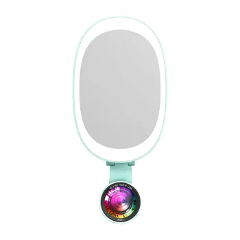 

Selfie Ring Fill-in Light Lamp Phone Camera Lens Wide Angle Macro LED Adjustable Brightness & Color Temperature Rechargeable