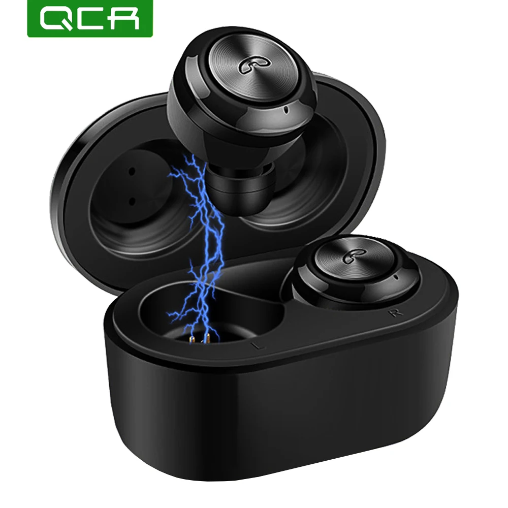 

QCR TWS Bluetooth 5.0 Wireless Earphones Waterproof Bluetooth Bluetooth Earphone Gaming Earphone for all Smart Phone