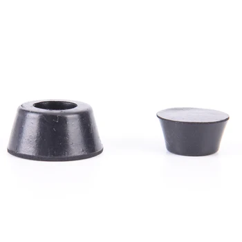 

50Pcs/Lot 2Styles Universal Black Conical Recessed Rubber Feet Bumpers Pads