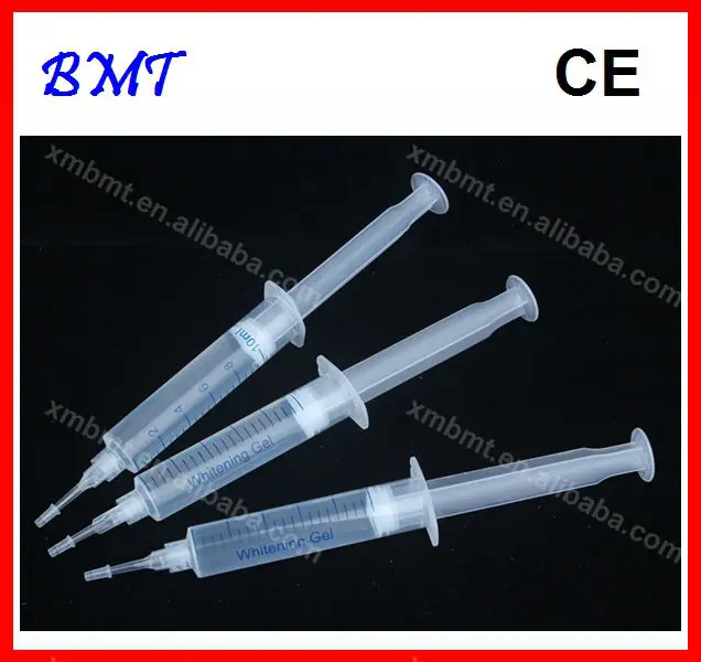 

100 pcs/lot 10ml Teeth Whitening Gel Syringe Tooth Whitener 0.1%,6%,16%,22%,35%,44%CP Carbamide Peroxide CE MSDS / Free Shipping