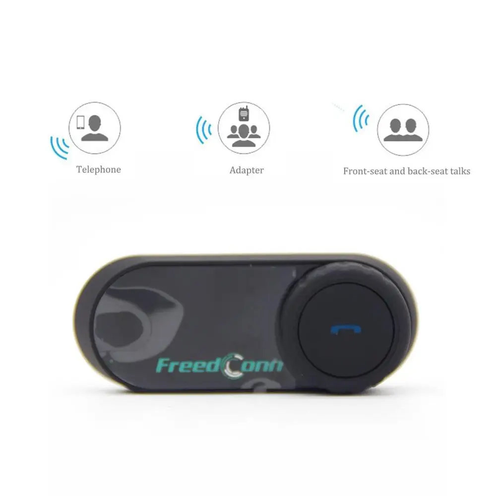 FreedConn T-COMOS мотоциклетный шлем переговорные беспроводные наушники интерком для 3 Rider FM радио наушники пружины