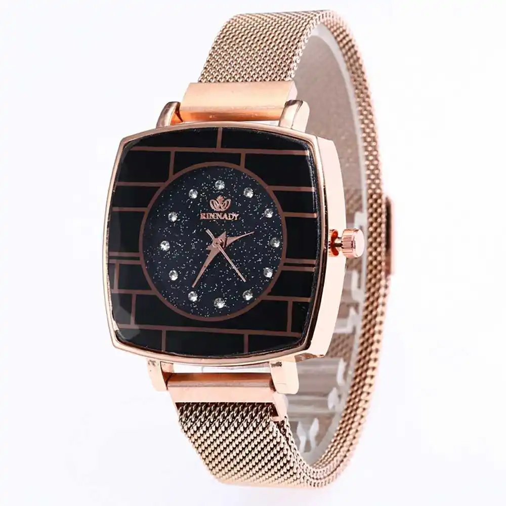 

Luxury Rose Gold Women Watch Magnet Starry sky Wrist Watch For Ladies Female Wristwatch Waterproof reloj mujer relogio feminino