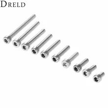 DRELD-vis inox, 50 pièces, vis à tête hexagonale Allen en bois M3 * 6/8/10/12/14mm/16mm/20mm/25mm 30mm