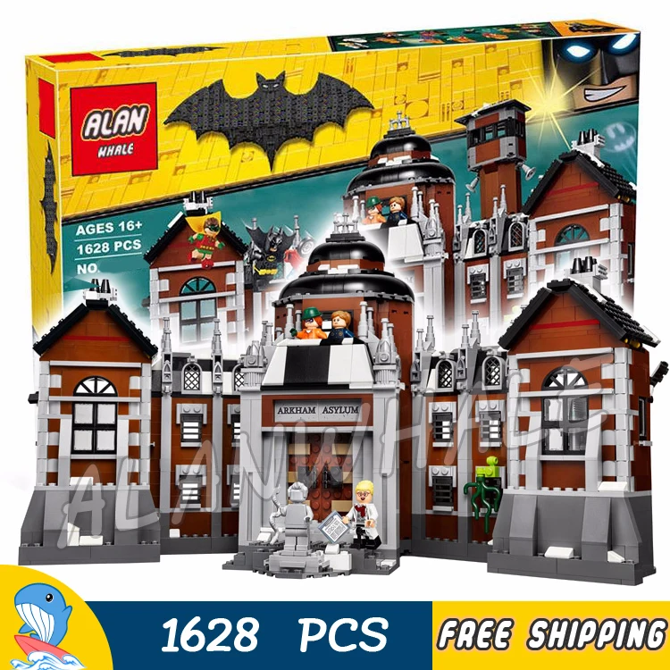 

1608pcs Super Heroes Batman Movie Arkham Asylum Madhouse 10741 Figure Building Blocks Assemble Toys Compatible with LagoING