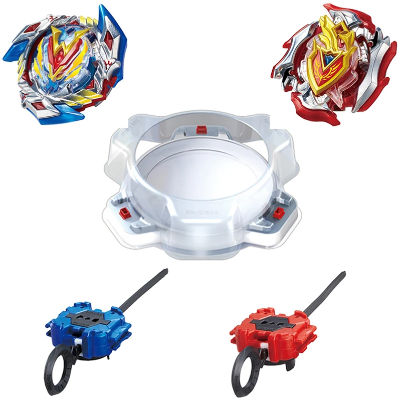 

2pcs Beyblades Burst Arena Beyblade Stadium Bey Blade Metal Funsion 4D Spinning Top Bayblade B107 With Launcnher And Stage
