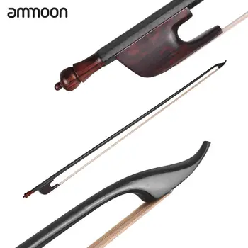 

ammoon Baroque Style 4/4 Violin Fiddle Bow Carbon Fiber Round Stick Snakewood White Horsehair Well Balanced Violin Accessories