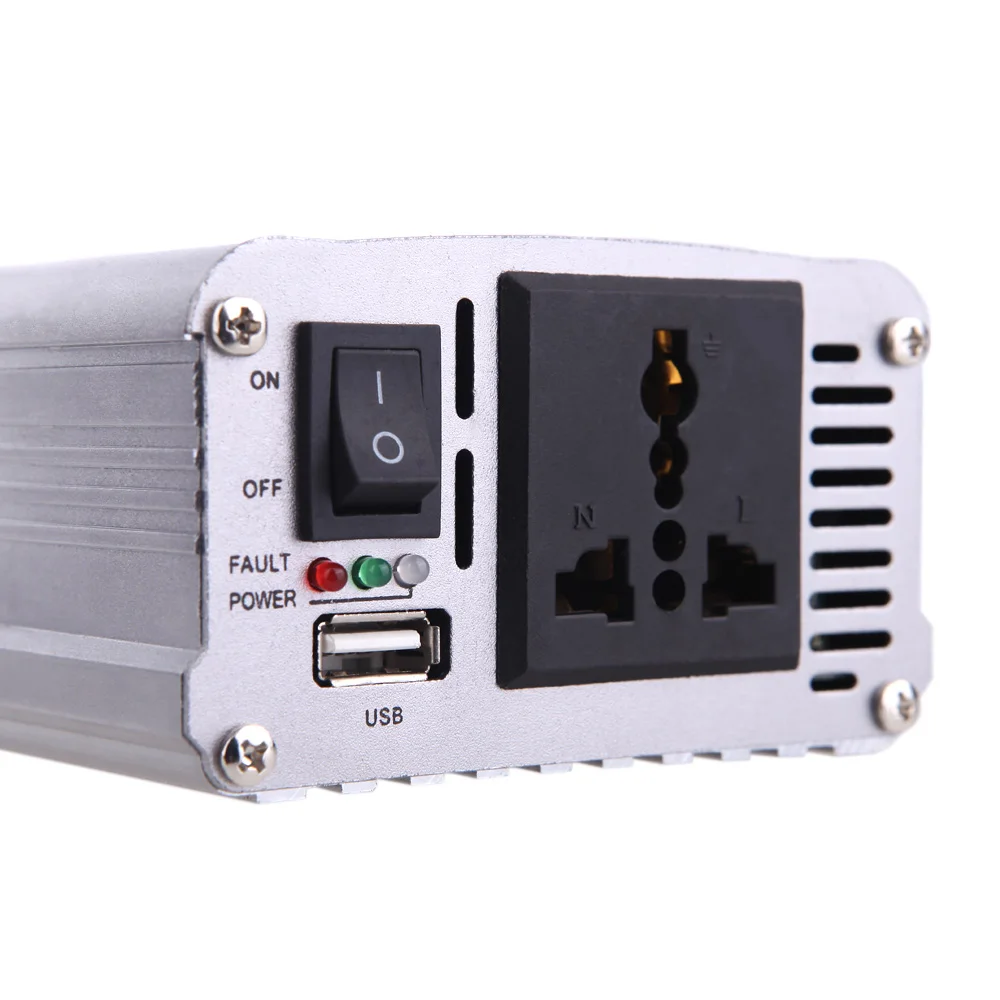  Venta al por mayor de cc 12/24V a CA 110/220V 500W de onda sinusoidal modificada cargador USB inver
