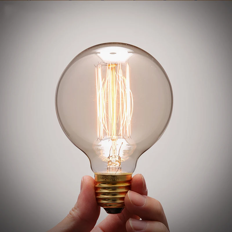 Antique Vintage Retro Edison Light Bulbs 220V E27 40W Incandescent Light Bulb G80 G95 G125 Filament