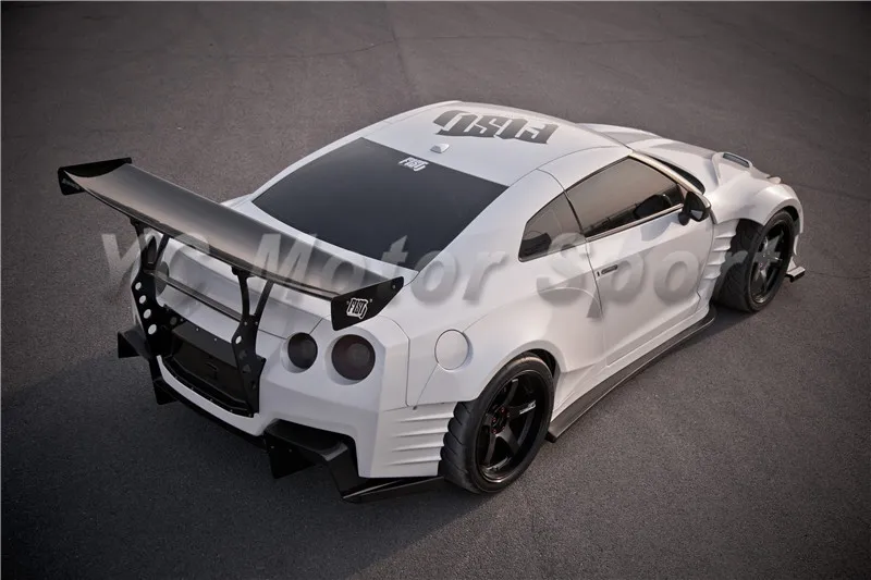 

Car Accessories Carbon Fiber BSP Style Rear Wing with Full set Bracket Fit For 2008-2013 R35 GTR Trunk Spoiler