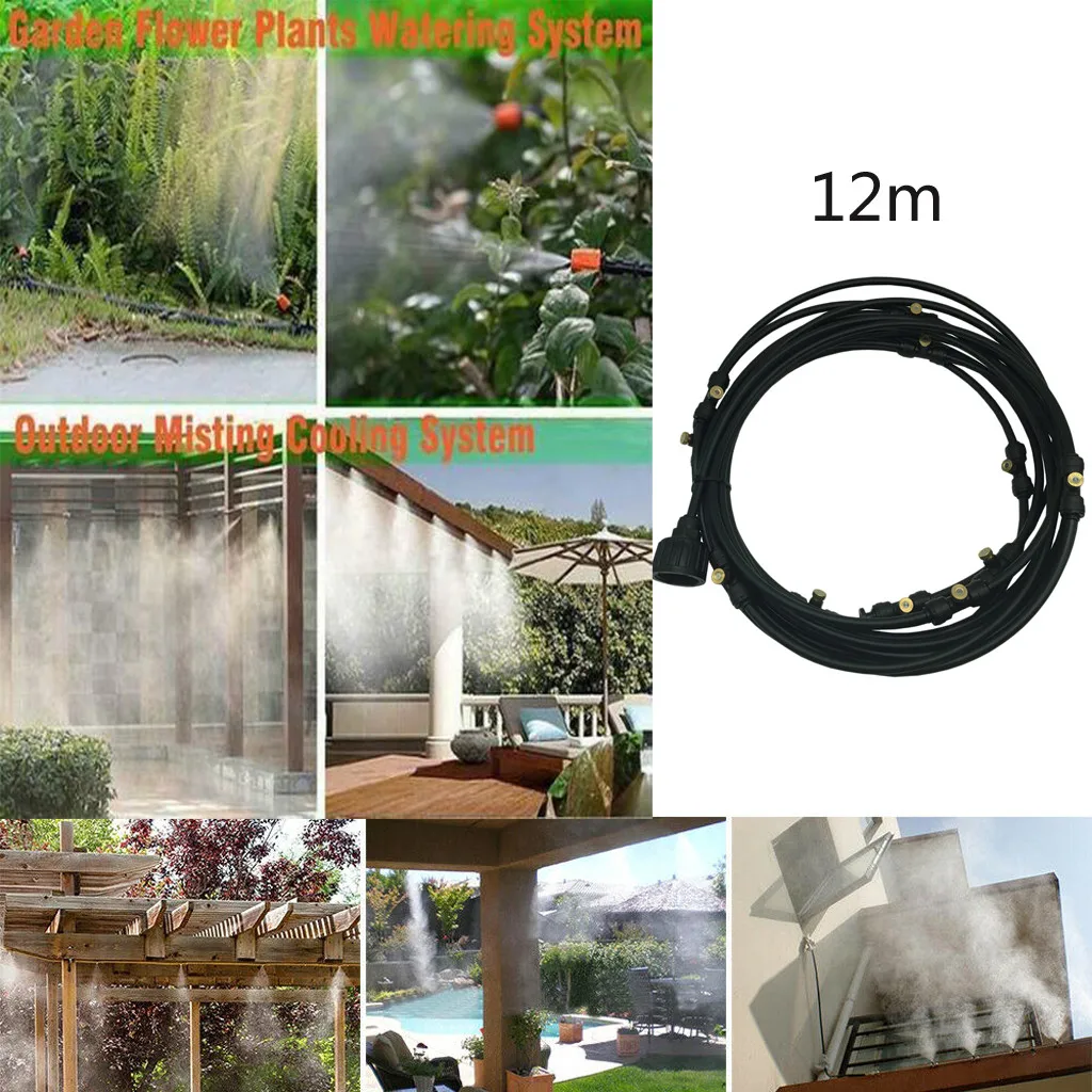 1 комплект автоматического садовый шланг для полива Системы Наборы самостоятельно орошение для сада Наборы микро капельного туман вентилятор охлаждения Системы