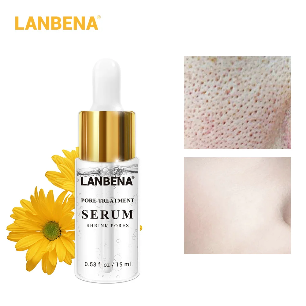 Pore Treatment Сыворотка LANBENA серии витамин C Гиалуроновая кислота уход за кожей средство для удаления черных точек Анти Старение Отбеливание Крем для сужения пор против морщин - Цвет: Pore Treatment