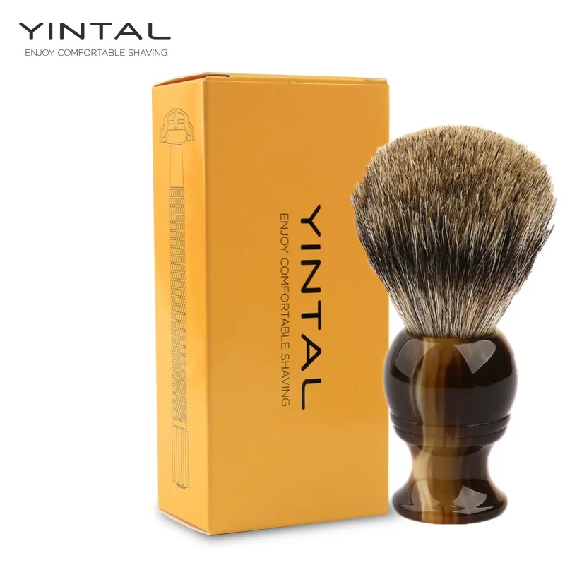 

Men Shaving Brush Badger Hair /Badger Silver-tip Brushes Resin Handle Tip Badger