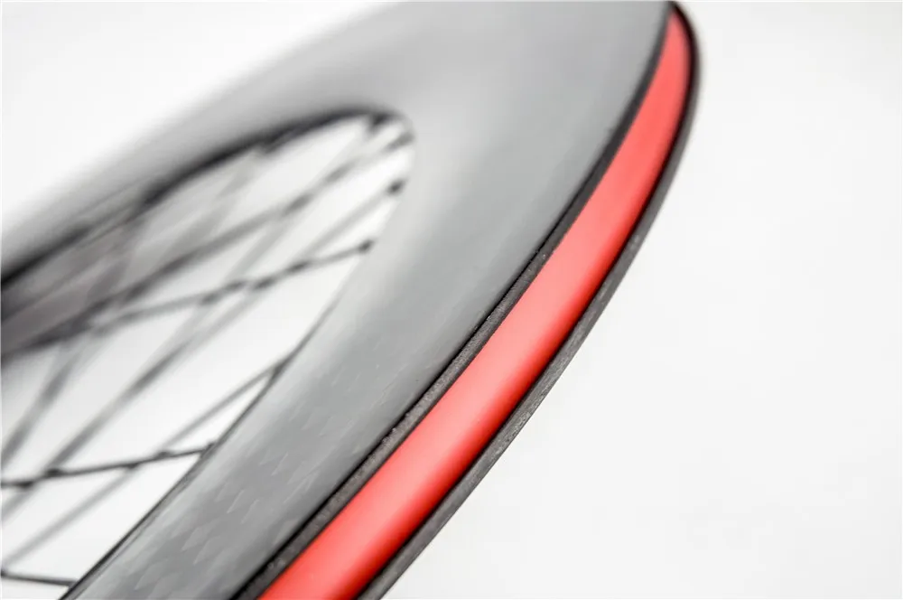 Clearance 88mm clincher carbon wheelset fixed gear carbon wheels chinese carbon fiber track wheel carbon wheel tubular 6