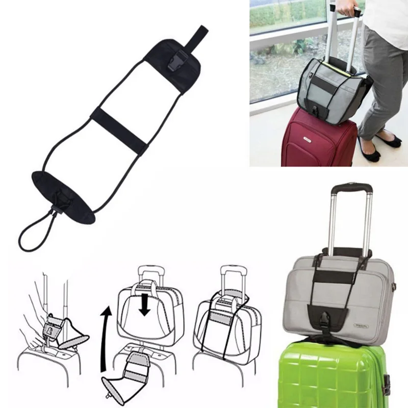 Elastic Telescopic Luggage Strap Adjustable Belt Lightweight Durable Travel Bag Security