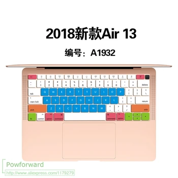

Silicone For 2018 Macbook Air 13" 13.3 A1932 With Touch Id English Us Keyboard Cover Protector Macbook Air13 A 1932 Touchbar