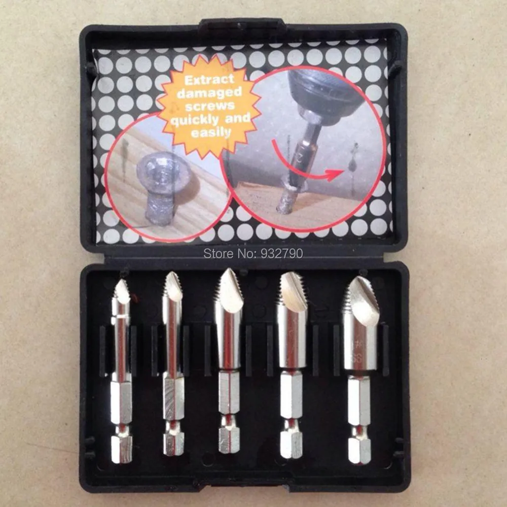 Выкрутки 5 штук. 0# 1# 2# 3# 4# шестигранный хвостовик 1/4'' 6.35MM. Набор для