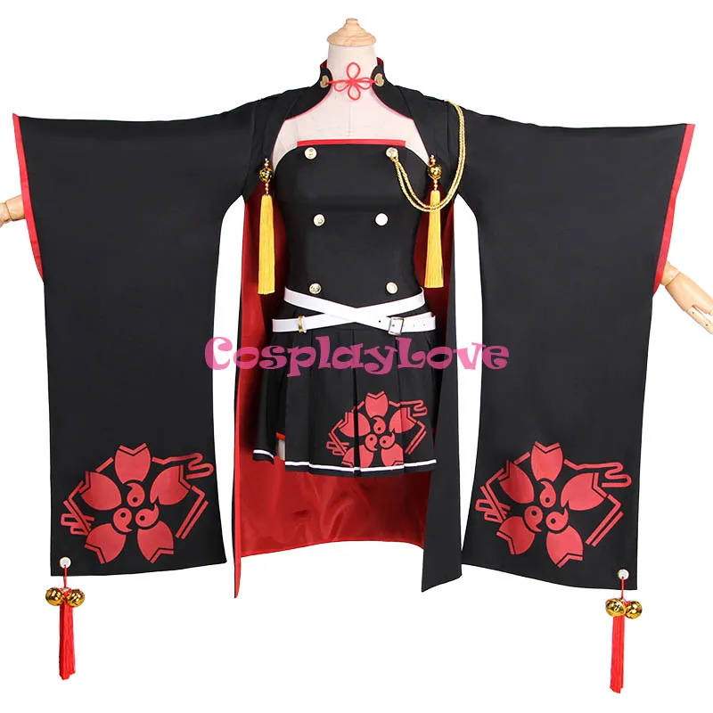Game Azur Lane Haruna Cospaly Costume Sailor Suit Kimono Dress CosplayLove For Halloween Christmas Party (12)