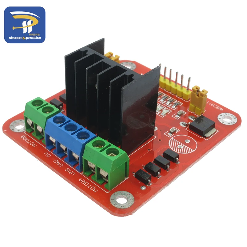L298N Модуль двойной H Мост шаговый двигатель драйвер платы модули L298 плата контроллера для Arduino умный автомобиль DIY Kit