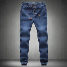 Men Jeans Pants 2018 New Brand Man Elastic Denim Joggers Male Slim Fit Jeans Trousers Mens Pencil Pants Man Denim Pants цена Men Jeans Pants 2018 New Brand Man Elastic Denim Joggers Male Slim Fit Jeans Trousers Mens Pencil Pants Man Denim Pants цены онлайн