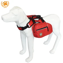 Black doggy 2 in1 Outdoor Pets Harness Reflective Dog Backpack Accessories for Pet For Small Or Large Dog Carry Products BP12003