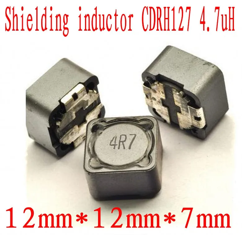 500pcs Shielded Inductor SMD Power Inductors 12*12*7MM 4.7uh CDRH127 ...