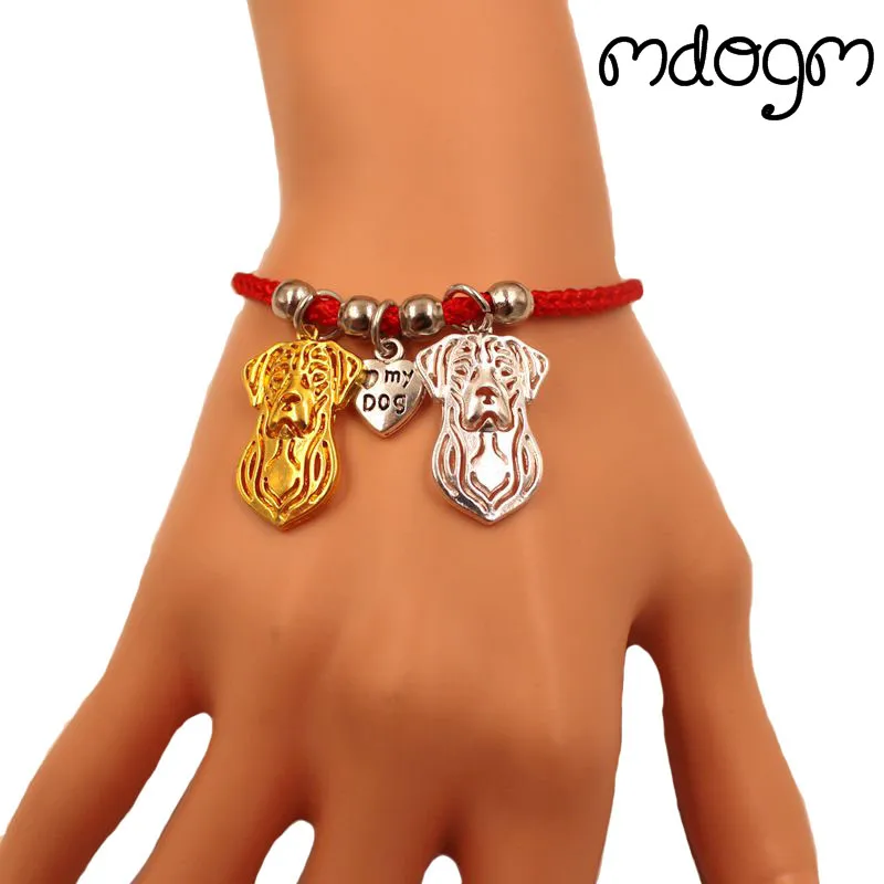 Labrador Retrieve Dog Animal Charm Bracelet For Women Men Couple Love