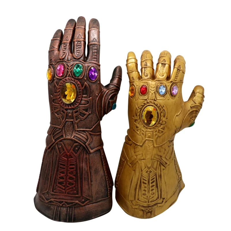 

New Halloween Character Props The Avengers Thanos Infinity Gauntlet Cosplay Gloves Prop Latex Mask Gift Props Deluxe