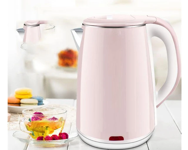 Bouilloire Électrique - Plastique Intérieur en inox - 2.3 Litres Rose